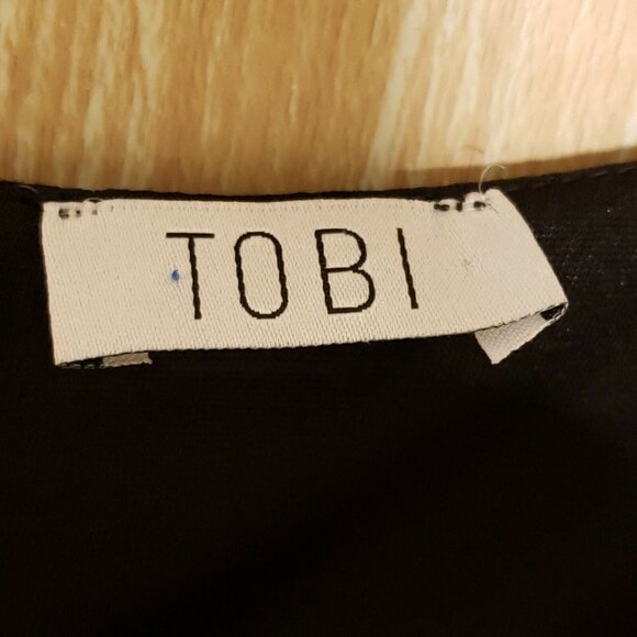 Tobi Tunic Length Top With Lacey Bell Sleeve Small - Picture 5 of 7